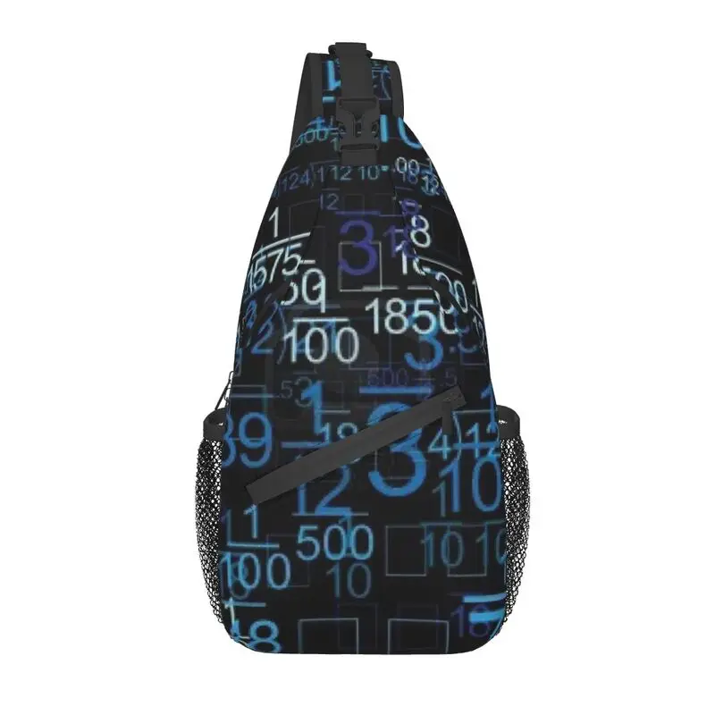 

Hacker Code Binary Code Sling Chest Bag Customized Geek Science Computer Shoulder Crossbody Backpack for Men Traveling Daypack