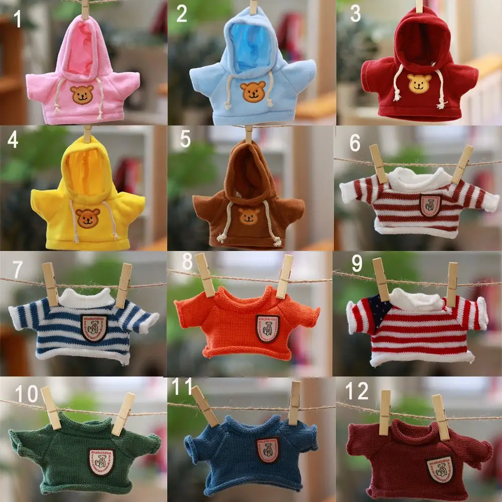 Cute Doll Supplies Hoodie Birthday Gifts Animal Dolls Yellow Duck Kids Toys Dolls Accessories Plush Toy Clothes Sweater