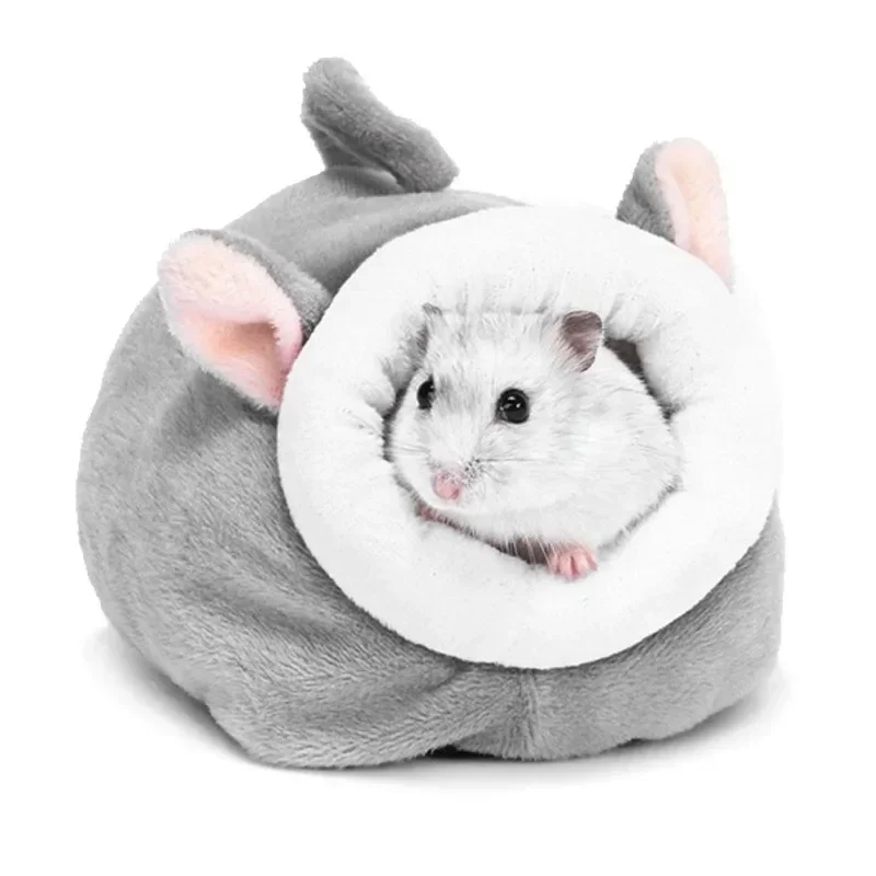 Pet Bed Cotton Warm Mouse Rodent House Kitten Puppy Mats Soft Small Animal Cage Accessories Lounger Cushion Cat House Tent House