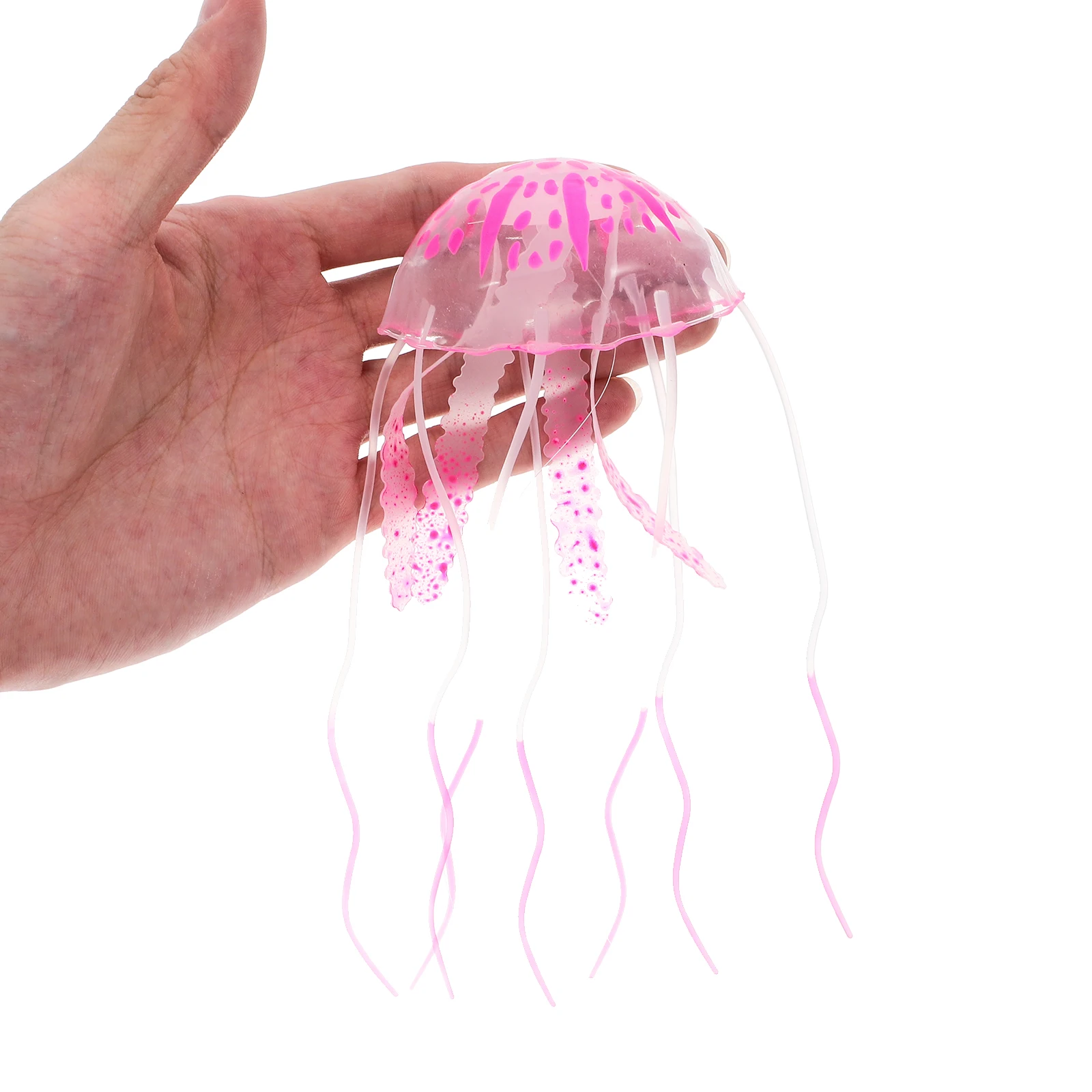 

3 Pcs Jellyfish Decoration Aquarium Item Vacuum Simulated Silica Gel Tank Simulates