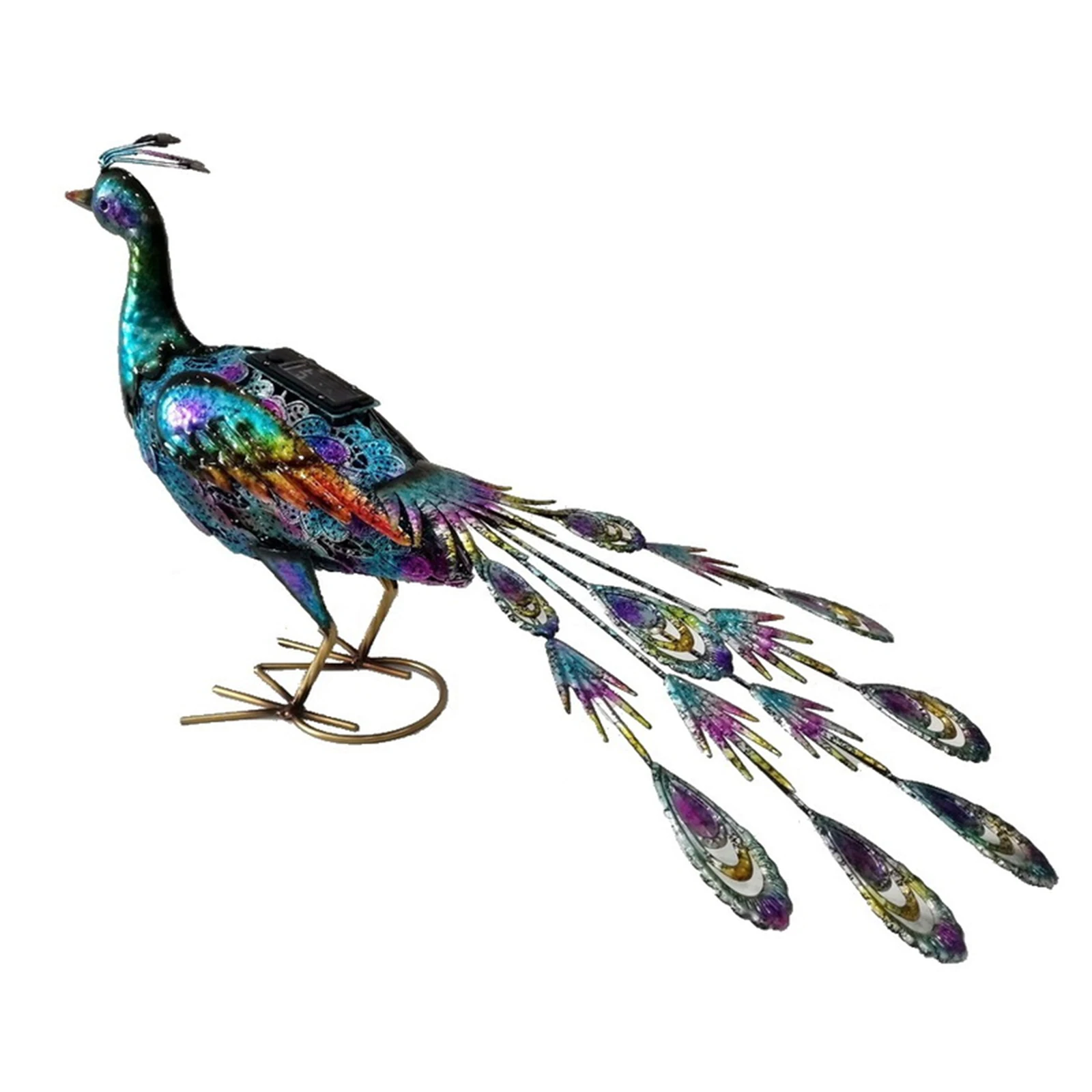 

Multicolor Solar Peacock Statue Light Waterproof Decorative Outdoor Peacock Light for Pathway Patio Backyard Lawn Decoration