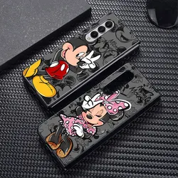 Etui Disney Mickey Minnie Mouse do Samsung Galaxy Z Fold6 ZFold4 Z Fold3 Z Fold5 5G Z Fold4 5G Funda Shockproof Hard PC Cover