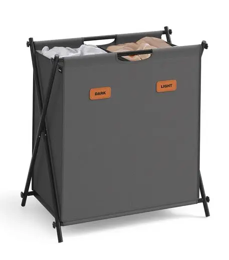 SONGMICS laundry basket laundry collector 115 litre laundry box folding x rack