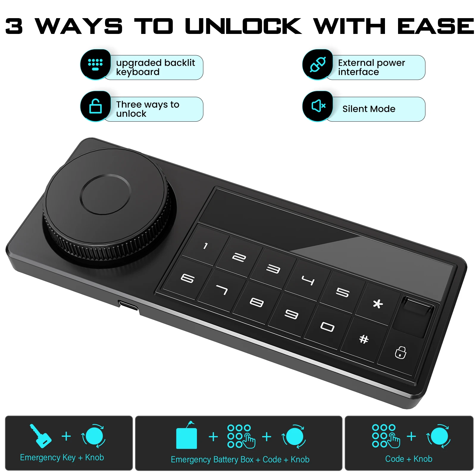 Kavey 6.5 Cub Large Drop Safe Box, Home Safe for Business, Money Safe with Mute Function, Drop Slot & Digital Keypad