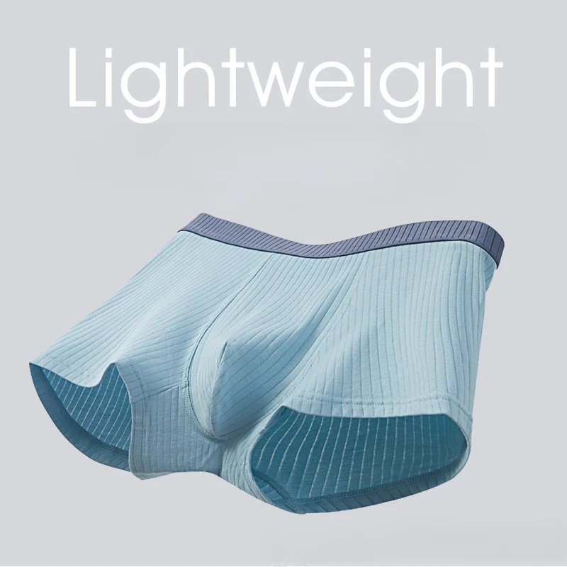 شاومي-سروال داخلي من القطن الخالص للرجال ، سروال داخلي مضاد للبكتيريا ، سلس ، قابل للتنفس ، U محدب ، أحادي اللون ، وسط متوسط ، L-3XL