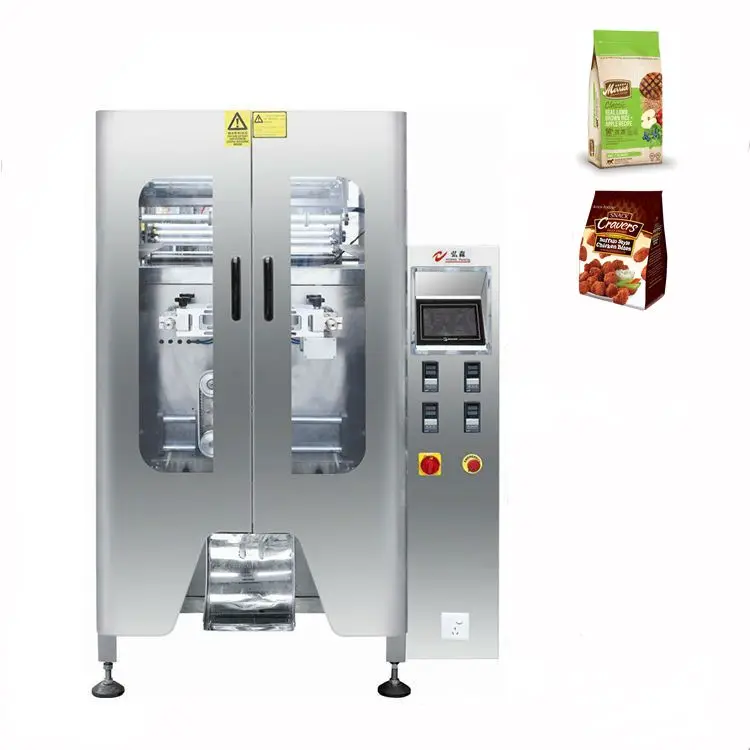 CE Certification Block Bottom Quad Seal Stabilo Bag Packing Machine for Snack