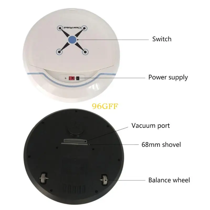 96GF Auto Robot Vacuum Cleaner Quick Recharged Sweeping/Vacuuming/Mopping Recharge
