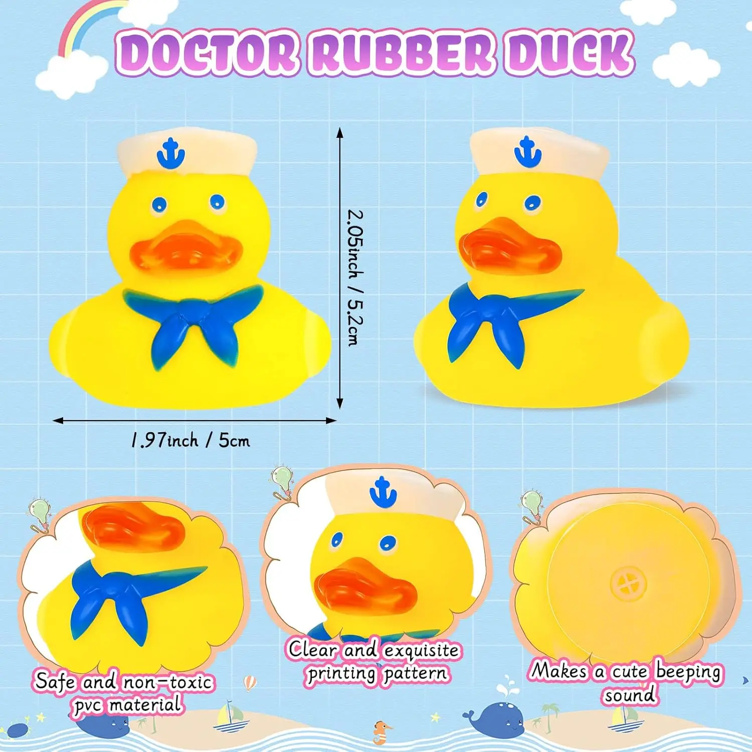 Cruise Duck Bulk Cool Toy para piscina, Decoração de banheira, Cruise Duck Cruise, Expert, Birthday Gift, Classroom Reward