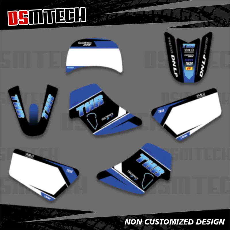 

DSMTECH For Yamaha PW50 PW 50 Motorcycle Graphcis Backgrounds Decal Stickers Kits Number Name Custom