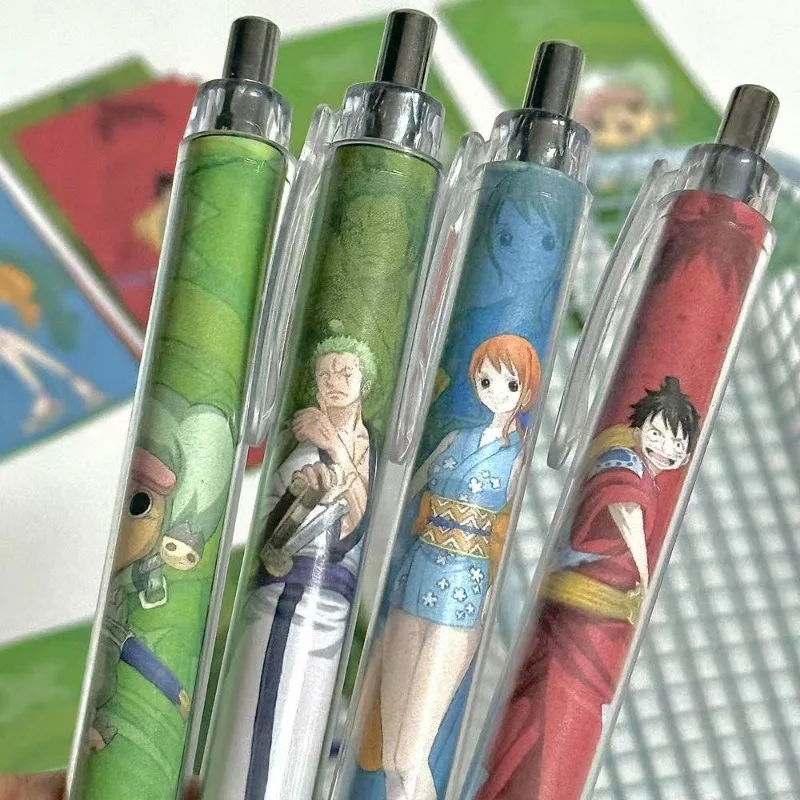 

New One Piece cartoon Luffy Zoro Chopper Nami presses neutral pen handsome student 0.5mm brushing black water pen gift wholesale