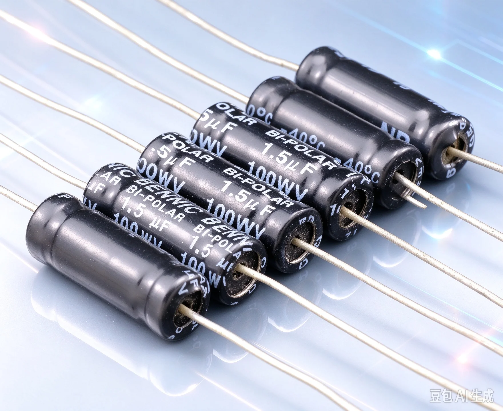 6pcs  for BENNIC Non-Polar Axial Crossover Capacitor Multiple Values 1.5UF to 6UF
