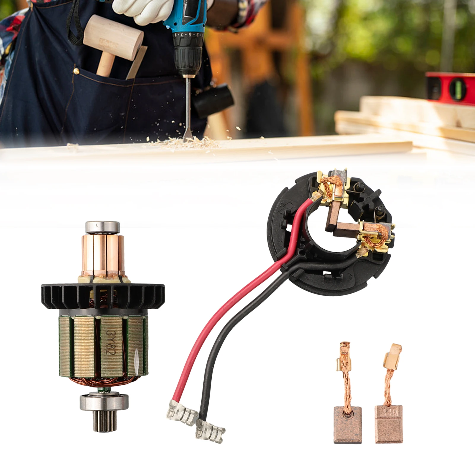 

Power Tool Carbon Brush Holder and Carbon Brush Set with Part Numbers 6193809 6195835 CB440 Compatible with For DDF482 DHP482