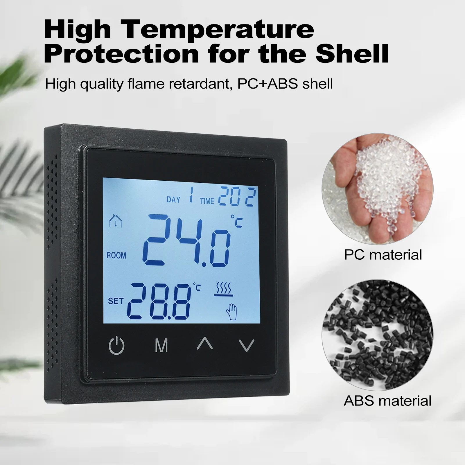 Intelligent Digital Thermostat 16A Smat Thermostat,Low Power Battery Water Gas Boiler NTC Temperature Controller Heating Control