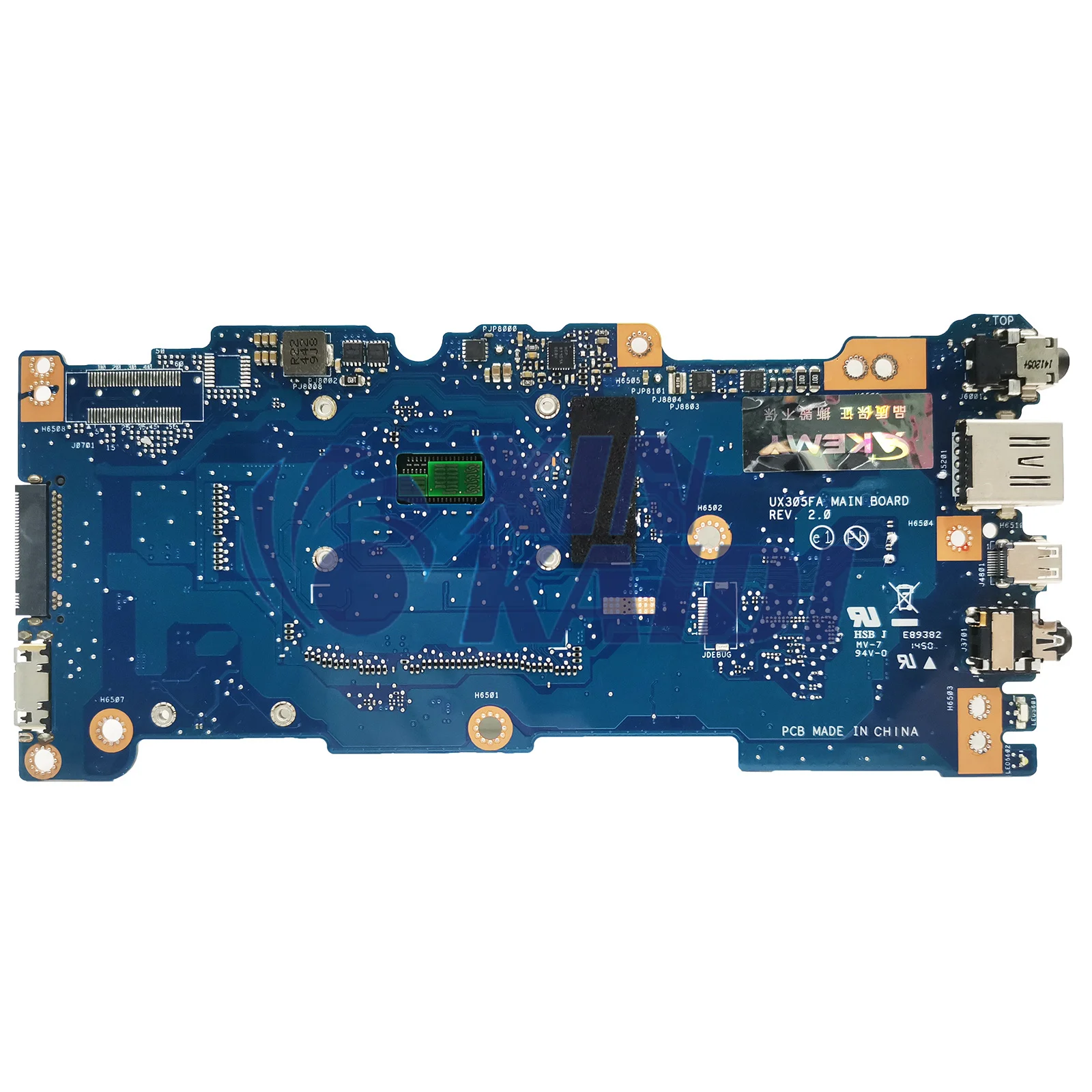 Imagem -02 - Placa-mãe de Laptop Ux305fa para Asus Zenbook Ux305f U305fa M5y10 M-5y71 Cpu 8g-ram 100 Testado ok