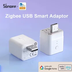 SONOFF ZBMicro Zigbee inteligentny adapter Micro USB szybkie ładowanie szeroki zasięg transmisji sterowanie głosem eWeLink Alexa Google inteligentny dom