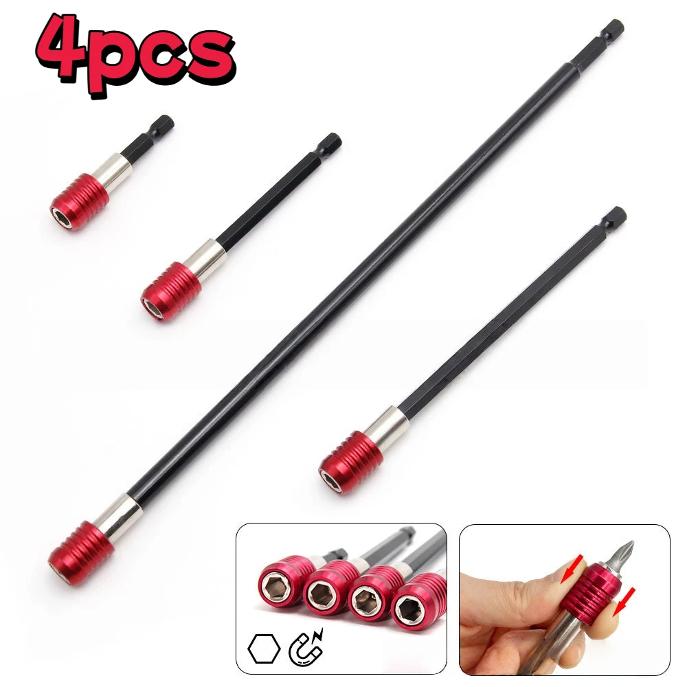 

Шестиугольный удлинитель 60-300 мм, быстроразъемный самоблокирующийся соединительный стержень, красная отвертка, удлинитель, набор аксессуаров для электроинструментов