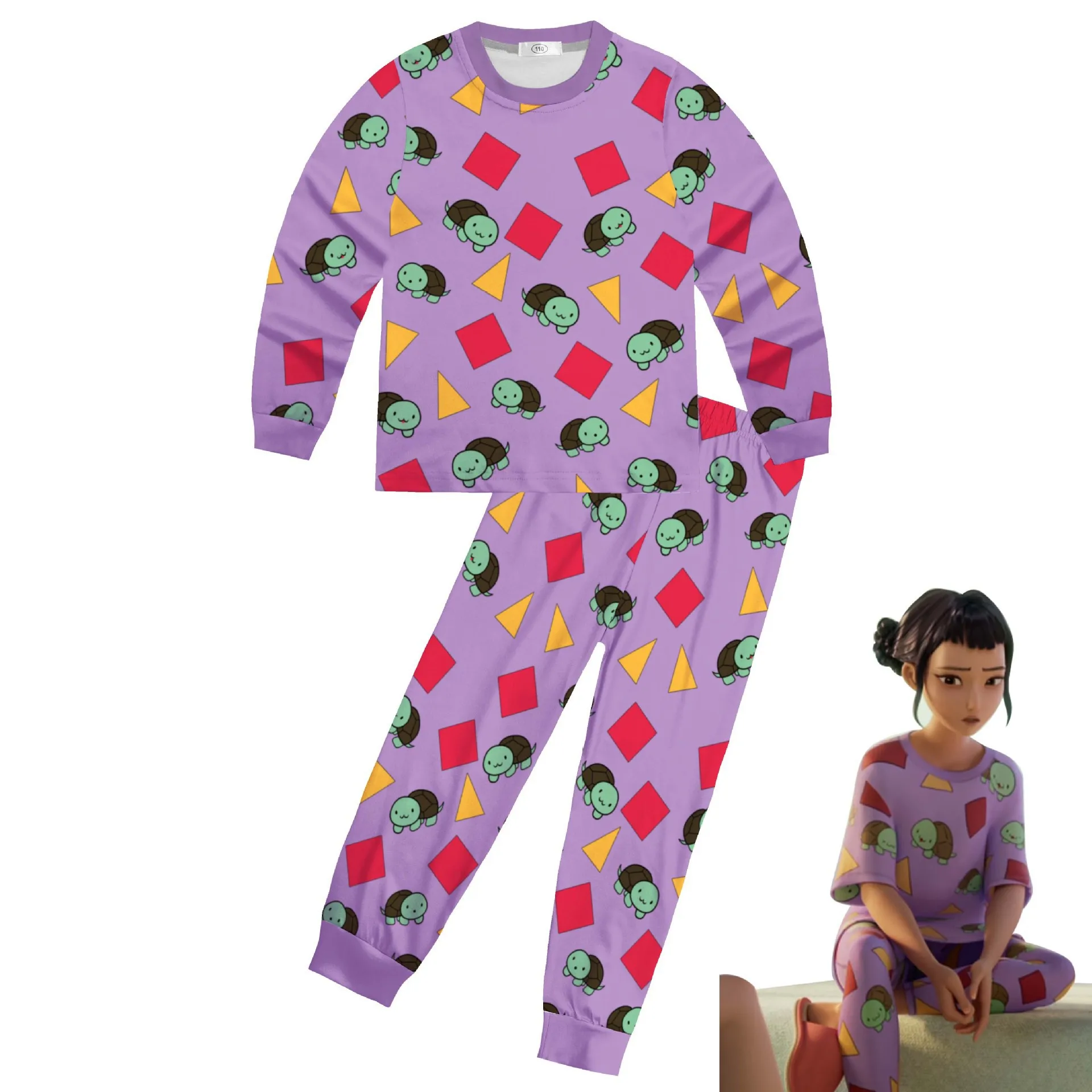 

Hot Sall Kpop Demon Hunters Clothes Set For Childrens Long Sleeve Pajamas Casual Cosplay Costume