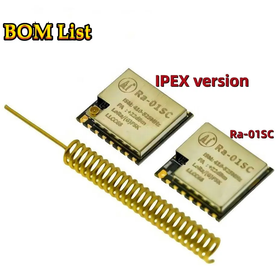 Original Ra-01SC LoRa Spread Spectrum Wireless Module LLCC68 Core Chip 433MHz for Southeast Asia Middle East Area