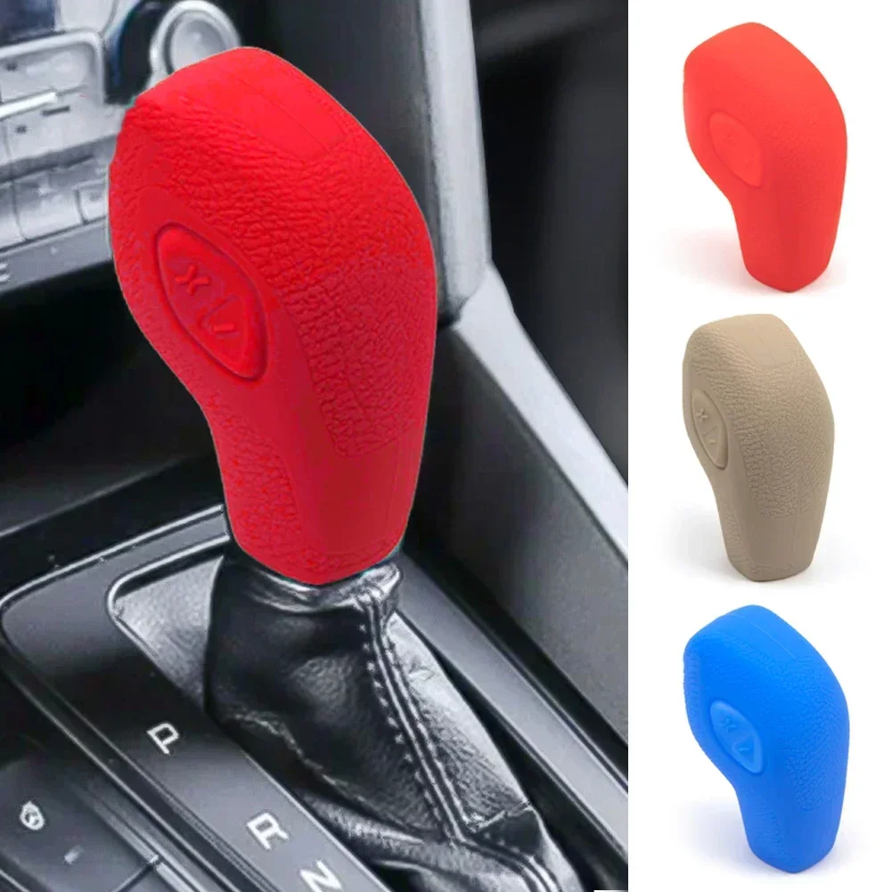 Custodia per auto in Silicone collari del cambio della testa del cambio manopole del cambio copertura decorativa per Ford Fiesta New Focus Escort