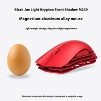 Ajazz M259 Magnesium Aluminum Alloy Mouse Bluetooth Wireless Tri Mode Lightweight PAW3395 Gaming Mouse Desk Accessories
