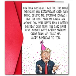 1 pc funny birthday card, creative character greeting card, the best gift for friends and family.