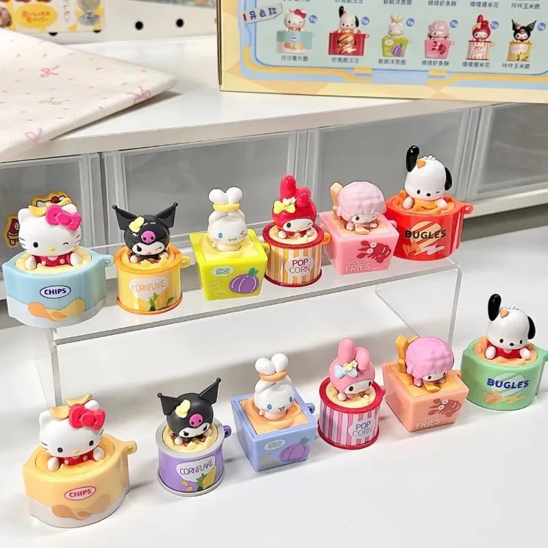 MOETCH Sanrio Characters Snack Box Mini Figure My Melody Kuromi Cinnamoroll  Pochacco Blind Box Collectible Cute Toy - view 6