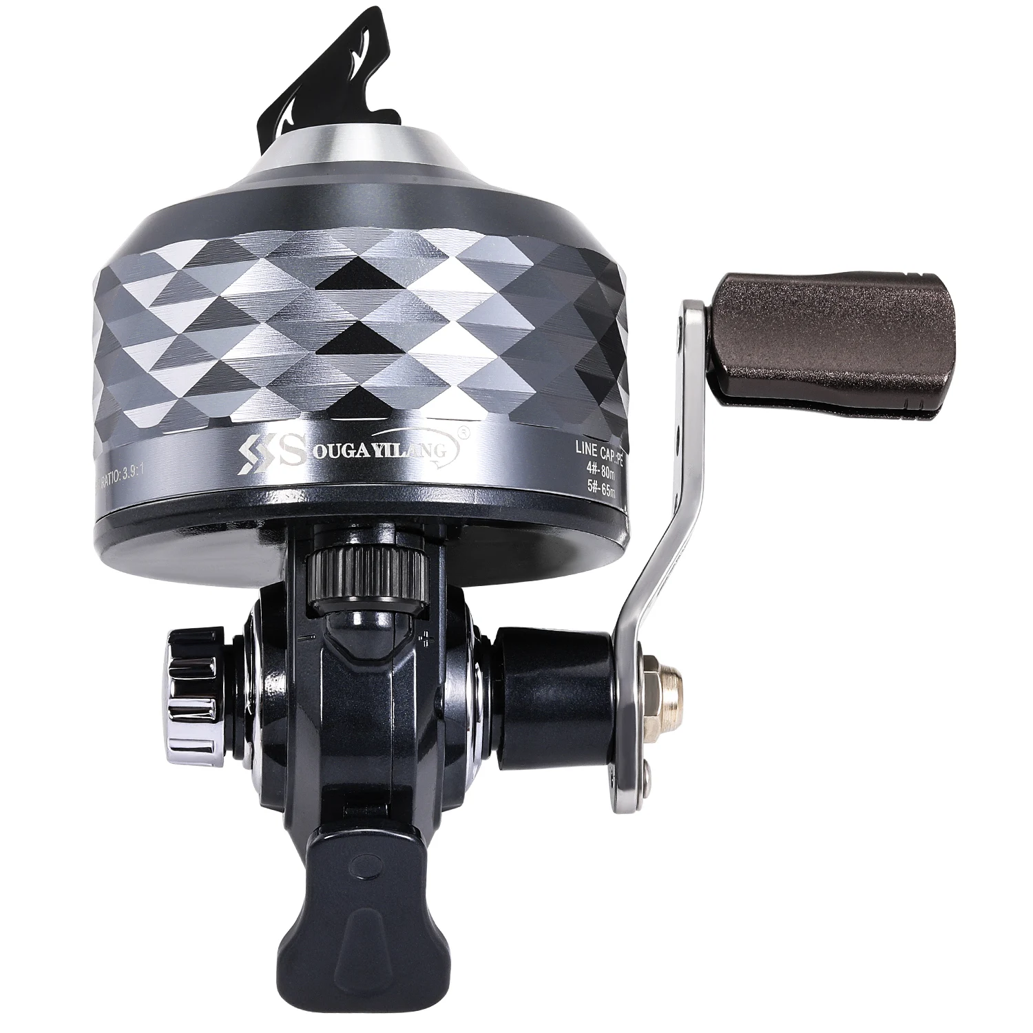 Zebco Sougayilang Rotary Reel Spincast Fishing Reel 3.9:1 High Speed Aluminum