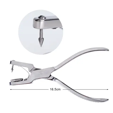 दंत चिकित्सा रबर बांध पंचर प्लायर्स स्टेनलेस स्टील क्लिनिक रबर स्टाम्प बैरियर बांध पंच परफोरेटर 6 best sales रबर डैम पंच - №6