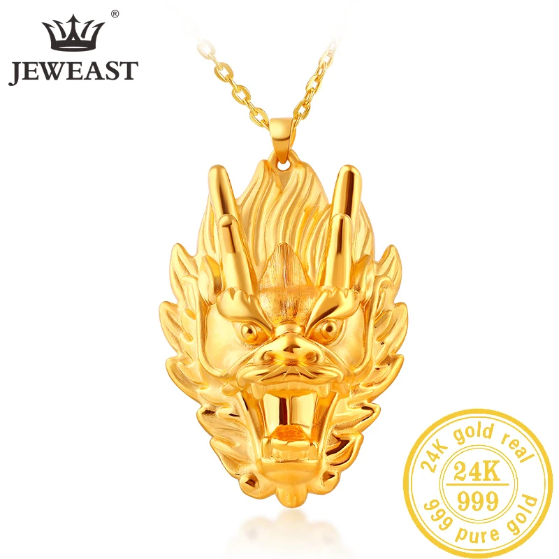 

JLZB 24K Pure Gold Pendant Real AU 999 Solid Gold Charm Beautiful Trendy Classic Party Fine Jewelry Hot Sell New 2023