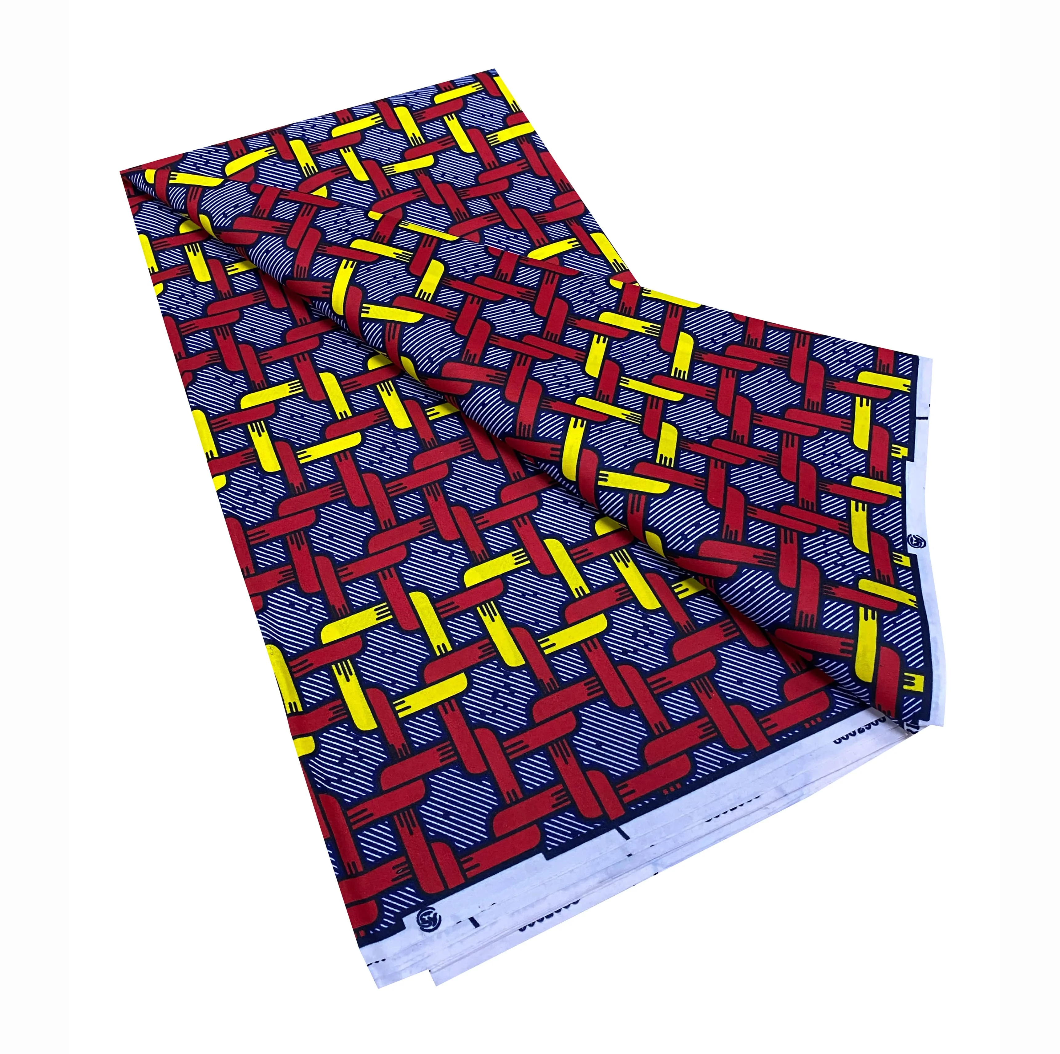 Vivid Garment Making Fabric 100% Polyester with African Print Wax and Wax-Resist Dyeing