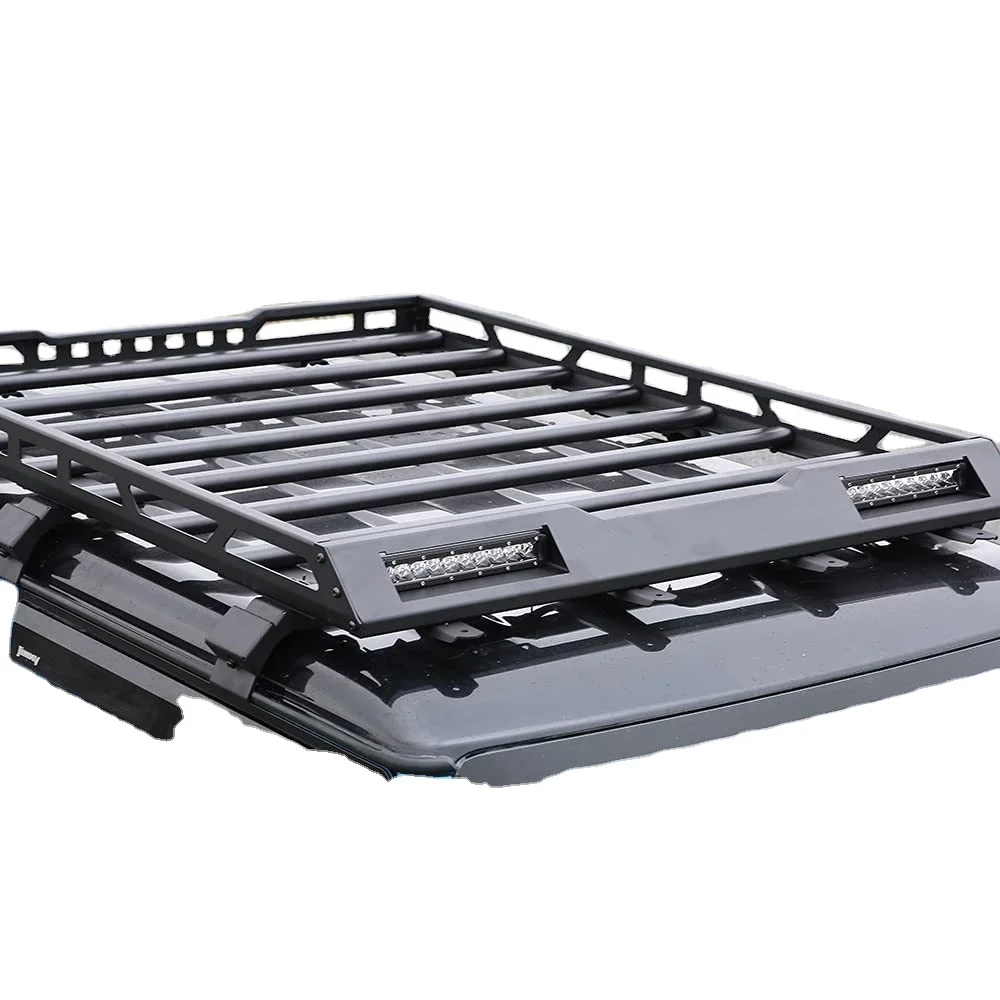 

TELLIKA suzuki jimny roof rack roof carrier Cargo Luggage Rack Basket Metal Carrier Box with LED Light Kit For Suzuki Jimny JB74