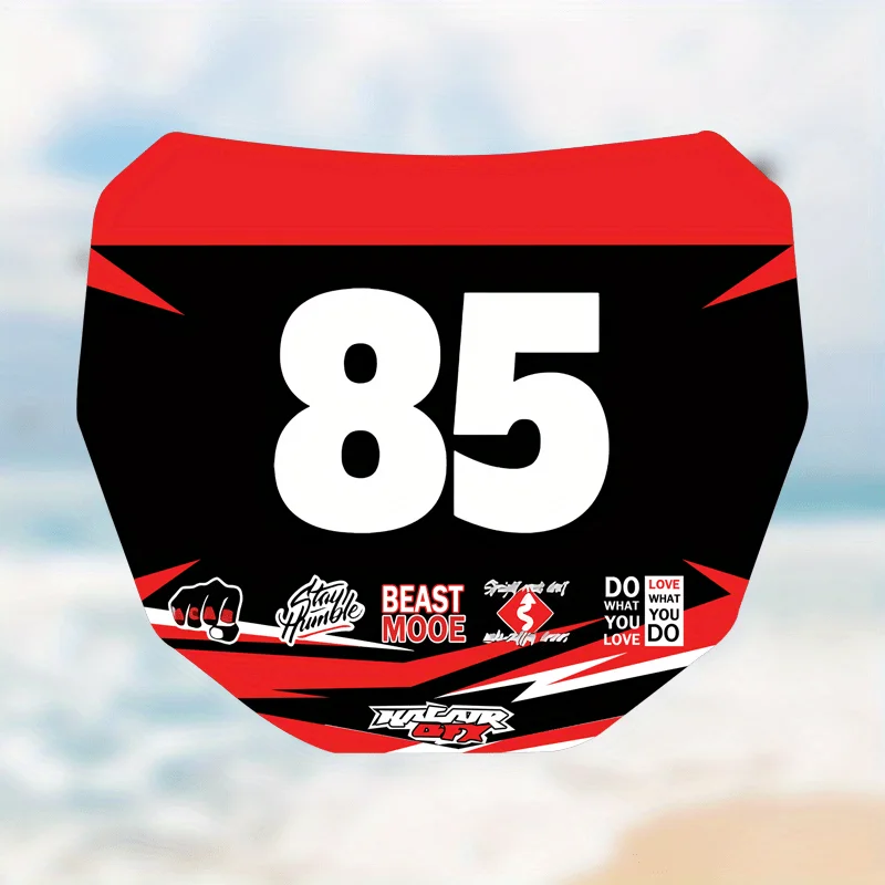 

Durable Self-Adhesive Racing Number Decals, Anti-Sun & Waterproof for Multi-Vehicle Use