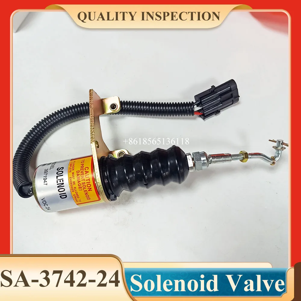 Engine Shutdown Solenoid SA-3742-24 3974947 for Flameout Stop Solenoid Valve 1751ES 24V