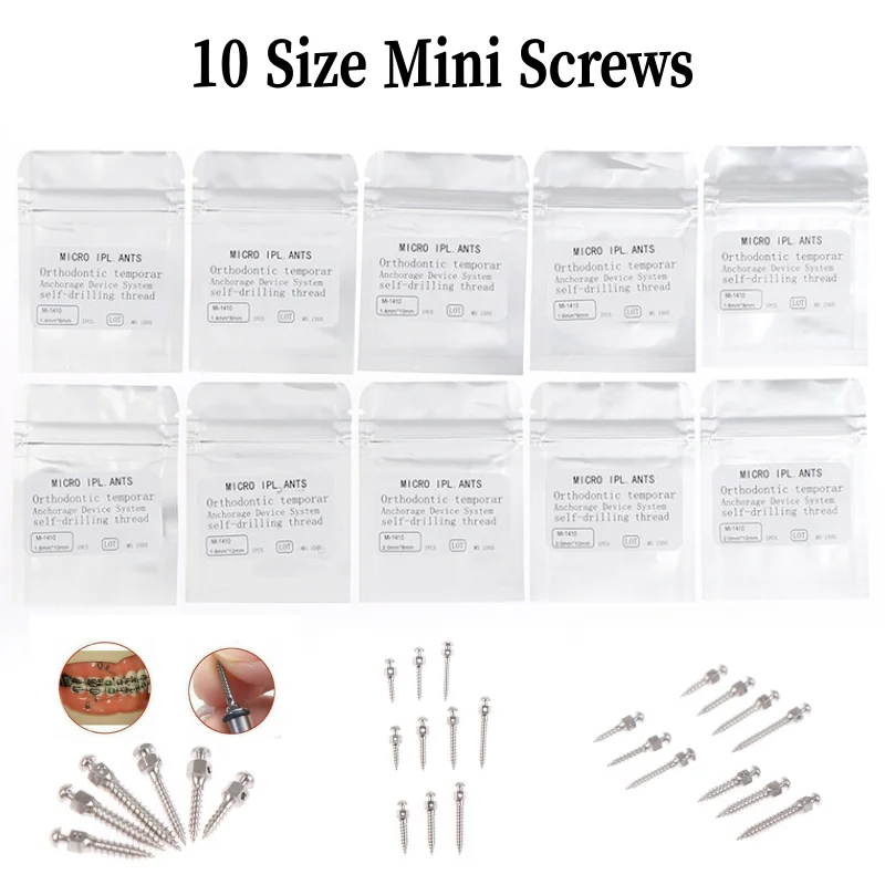 

Стоматологические мини-винты, ортодонтические винты для имплантатов, титановый сплав