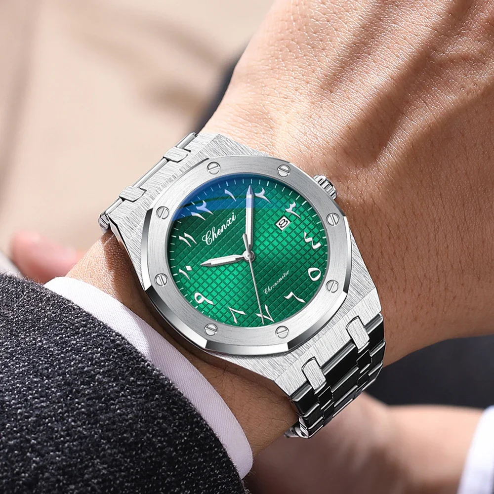 CHENXI 82482 Luxury Watch Automatic Movement Men's Watch Steel Belt Calendar Waterproof Luminous Watches for Men Reloj Hombre