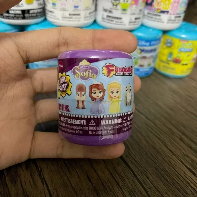 Mashems disney pixars sofia olá kitty sanrio masha e os ursos caixa cega brinquedos moles bonito dos desenhos animados figuras de ação crianças presentes