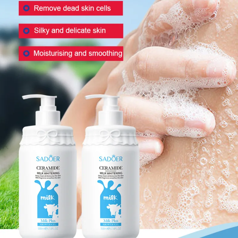 Milk moisturizing shower gel Whitening shower gel to remove melanin