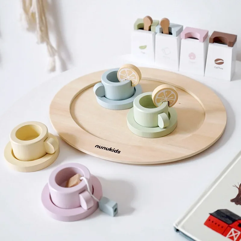 Simulated Tea Set pot Children's Home Kitchen  Afternoon  Dessert Ice Cream Cake, Cutting Toys