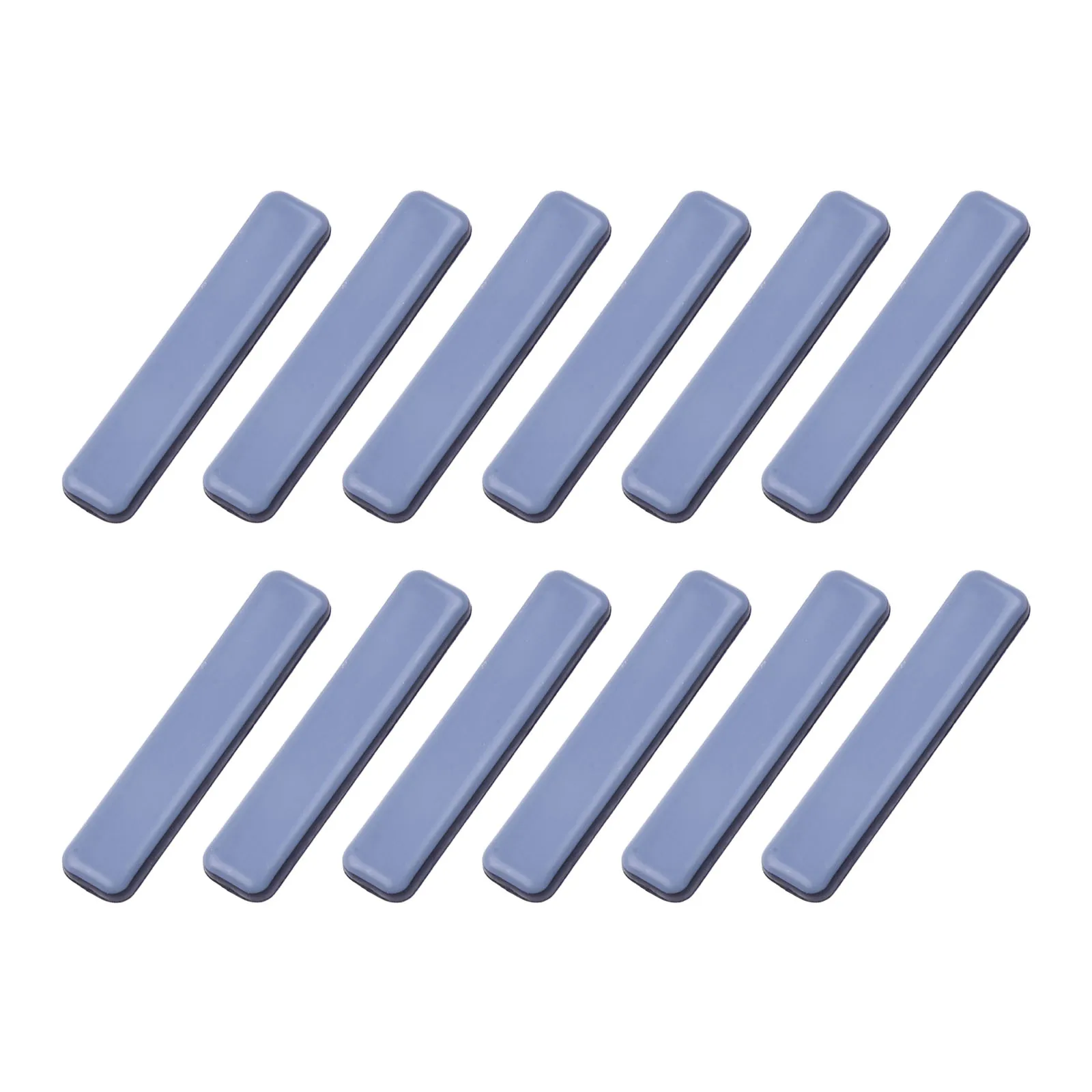 12pcs Heavy  Furniture  Sliders Gliders  Movers Slide  Set 15x75mm Self-Adhesive Table Chair Pads Floor Protector Leg Pad