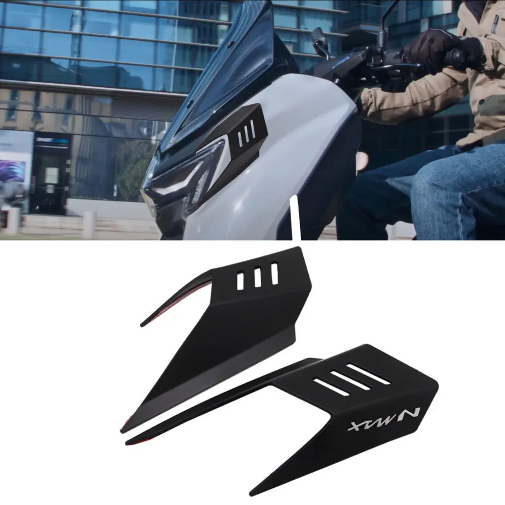 

2pcs Motorcycle Air Intake Wing Up Side Wing Fixed Wind Wing For Nmax 2024+ ABS Modified Body Decoration Motorcycle Accessories