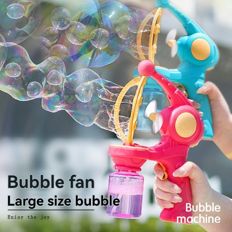 Seifenblasenmaschine, Rakete, vollautomatisch, bläst elektrische Seifenblasenpistole, Jungen- und Mädchenspielzeug, Kindertagsgeschenk, Party im Freien, Spielen