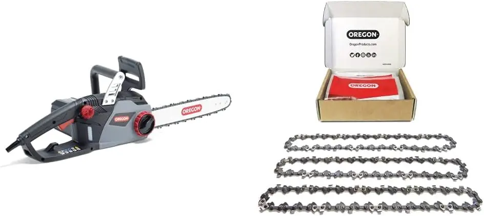 

CS1400 15 Amp Electric Chainsaw, Powerful Corded Electric Saw with 16"Guide Bar & ControlCut Saw Chain, Quiet & Low Kickback & 3