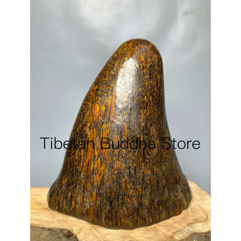 Imagem -02 - China Raro Chifre de Boi Escultura Natural Chifre de Boi Escultura Estátua 13 cm