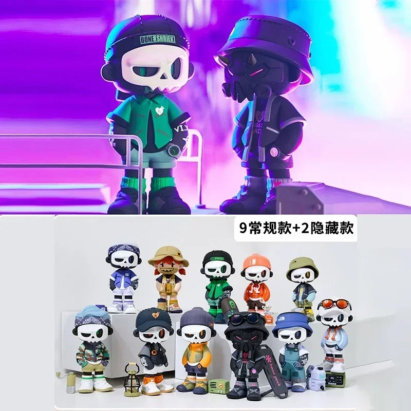 

Mr.Bone Mr. Bones 4th Generation Camping Series Blind Box Toys Cool Mr. Bone Anime Figure Model Designer Doll Kids Toys Gifts