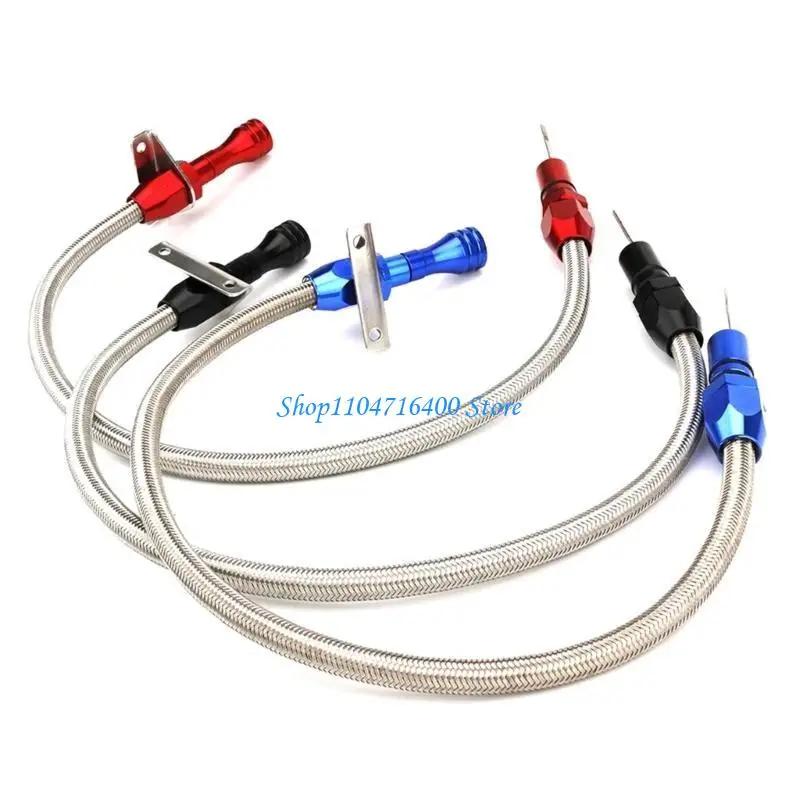 

y1gd Replacement Transmission Dipstick Flexible Transmission Dipstick for SBC BBC 350 Heat Resistance Easy Installation