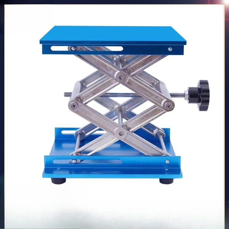 Small lifting table Manual lifting bracket Platform workbench Aluminum oxidation laboratory lifting table