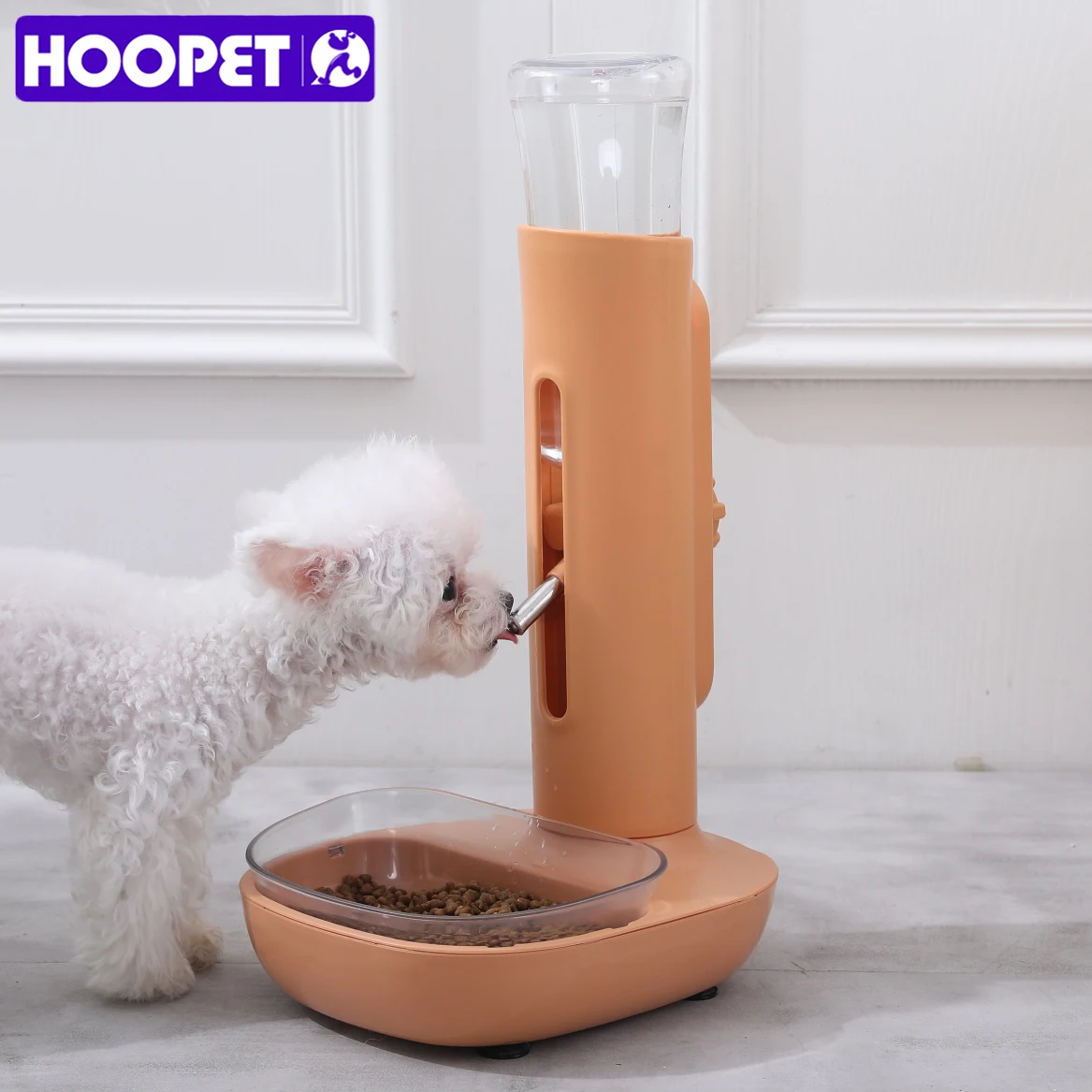 HOOPET Pet Dog Water Dispenser Not Wet Mouth Automatic Water Dispenser Cat Water Dispenser Mobile Vertical Kettle Pet Supplies