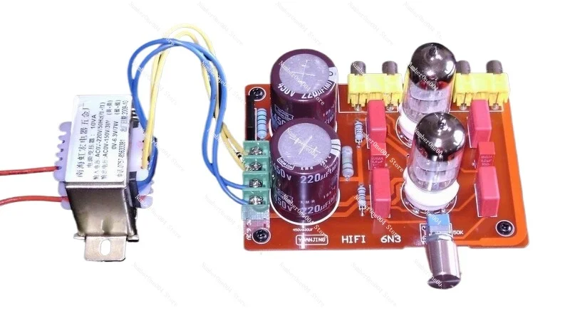 Amp board using Top German imports Weimar Capacitance and 6N3 tube*2pcs/6N3 tube pre-amplifier board (Including transformers)