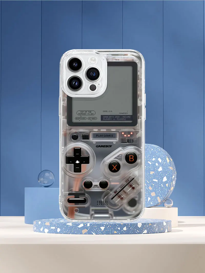 واضح PC لعبة آلة نمط جراب هاتف آيفون 17 16 15 زائد 14 13 12 11 برو ماكس X XS XR 6 7 8 غطاء خلفي شفاف #4