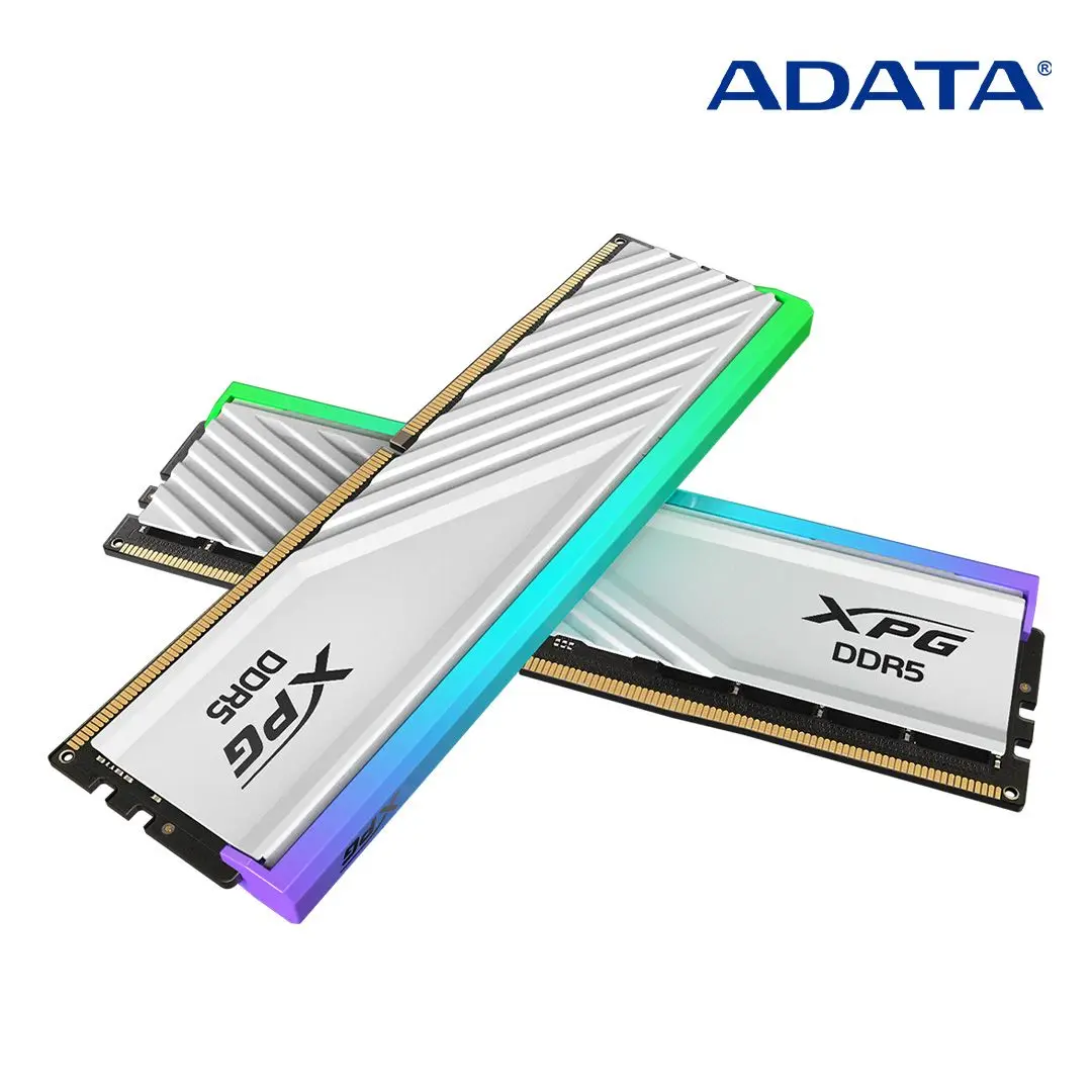 ADATA DDR5-6000 CL30 LANCER BLADE RGB White Package (64GB(32Gx2)) RAM Memory for the Desttop